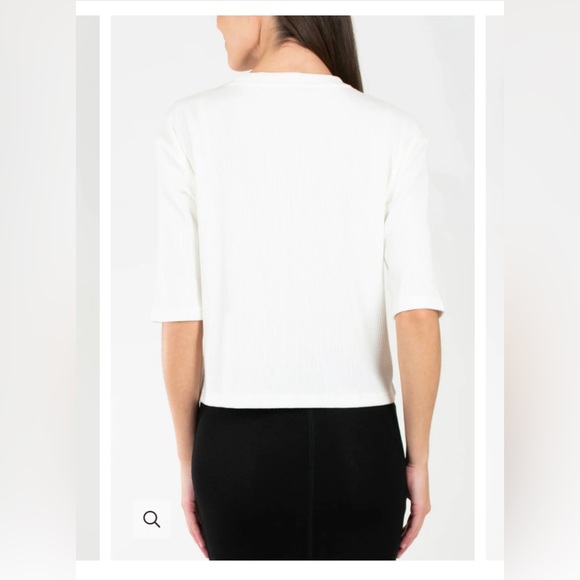 REMI TEE RIBBED (OFF WHITE) - Picture 3 of 6